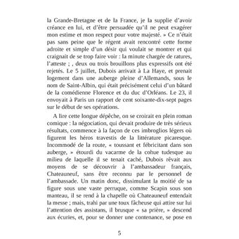 Un Diplomate au XVIIIe siècle. L'abbé Dubois d'après les archives des affaires étrangères