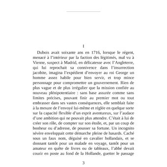 Un Diplomate au XVIIIe siècle. L'abbé Dubois d'après les archives des affaires étrangères