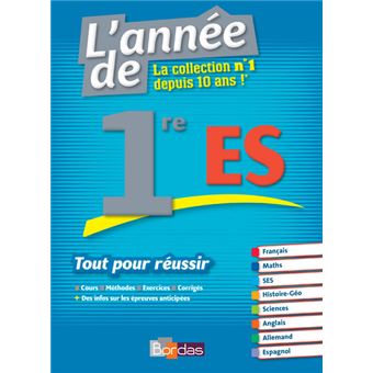 L'Année de 1re ES Tout pour réussir - 1