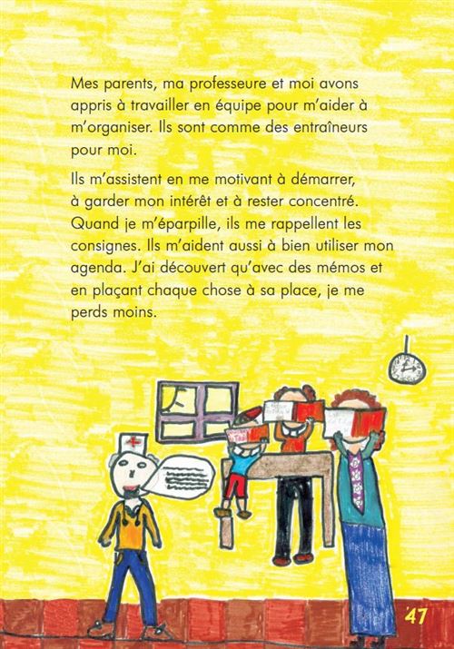 Mon cerveau a besoin de lunettes ; vivre avec l'hyperactivité - Annick  Vincent - Impact - Grand format - Librairie Gallimard PARIS
