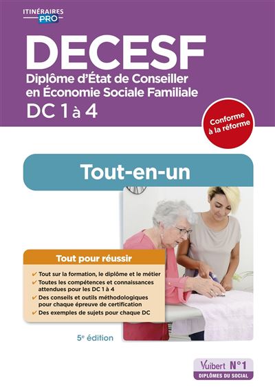 DECESF - DC 1 à 4 - Préparation complète pour réussir sa formation - Tout-en-un 2025-2026 - Gladys Bugeault - broché