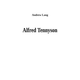 Alfred Tennyson