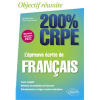 L'épreuve écrite de français - CRPE Nouveau concours 2022