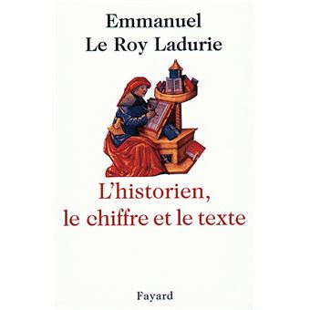L'Historien, le chiffre et le texte - 1