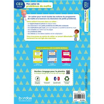 Mon cahier de problèmes de maths CE2