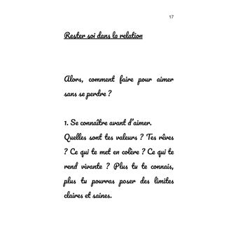 Je choisis d'aimer, sans me perdre.
