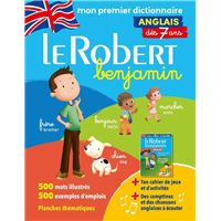 Le Robert Benjamin Anglais - Dès 7 ans - CP-CE