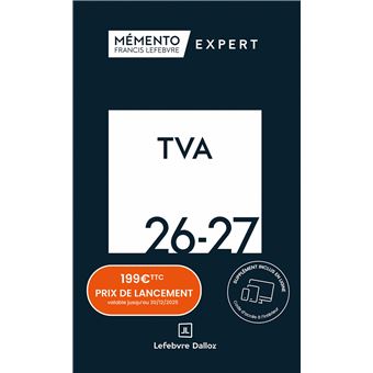 Mémento TVA 2026-2027