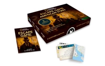 Escape Game American Story - Collectif - National Geographic - Boîte ou accessoire - Jeux livres objets