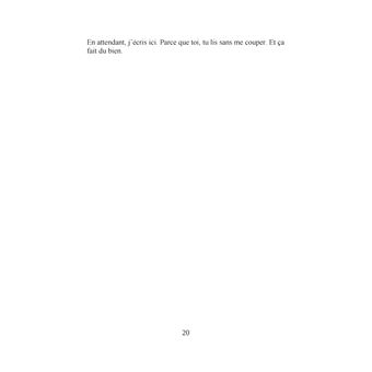 Je ne t'écoute pas...