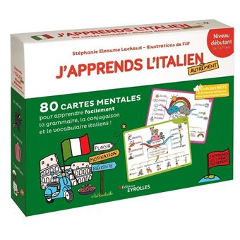 J'APPRENDS L'ITALIEN AUTREMENT NIVEAU DEBUTANT (80 CARTES) - 1