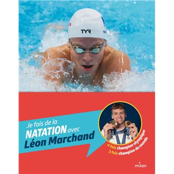 Je fais de la natation avec Léon Marchand