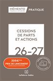 Mémento Cessions de parts et actions 2026-2027