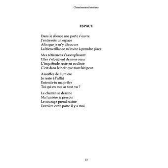 Cheminement intérieur