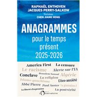 Anagrammes pour le temps présent 2025-2026