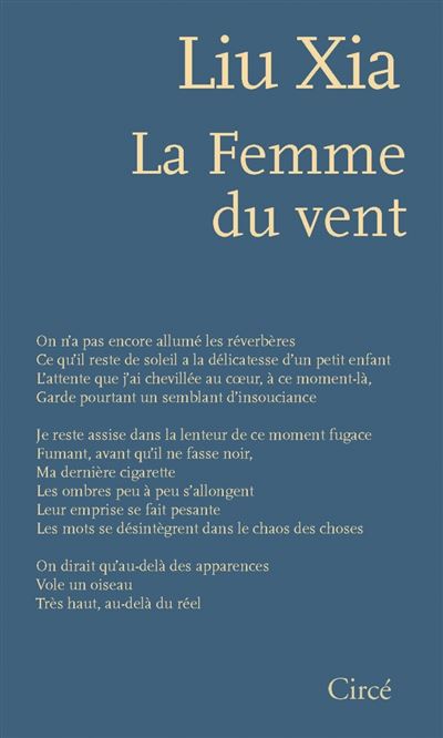 La Femme du vent - Xia Liu - Circe - broché - Poésie