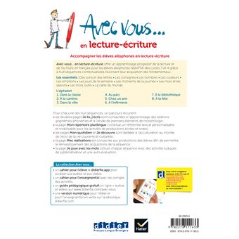 Avec vous... en lecture-écriture - Cahier + didierfle.app