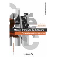 Manuel d’analyse du discours