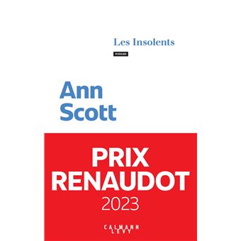 Les Insolents - Prix Renaudot 2023