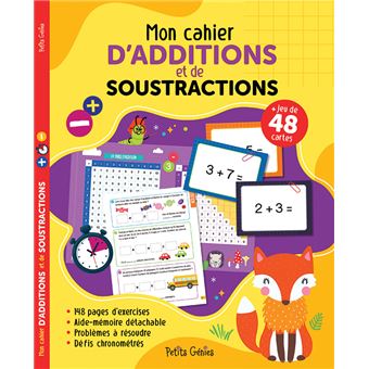 Mon cahier d'additions et soustractions