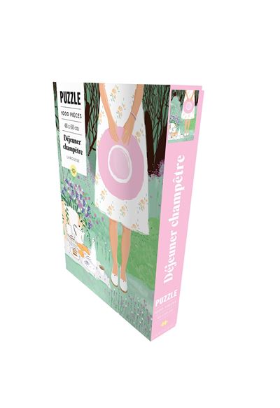 Puzzle Déjeuner champêtre - 1000 pieces + poster - Collectif - Larousse - Jeux livres objets - Larousse