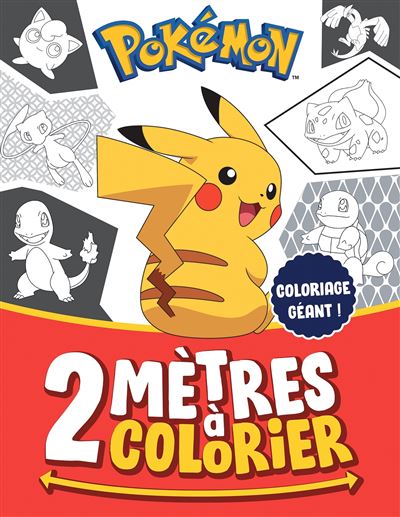 Pokémon - 2 mètres à colorier -  Collectif - Hachette Jeunesse - broché - Document jeunesse