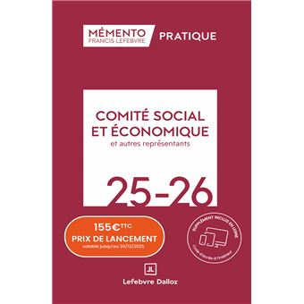 Mémento CSE et autres représentants du personnel 2026-2027