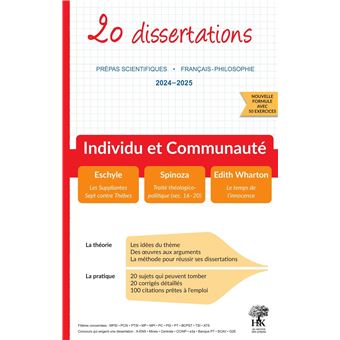 livre 20 dissertations