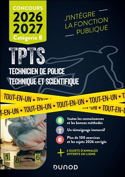 Concours TPTS  - Technicien Police technique et scientifique - 2023-2024