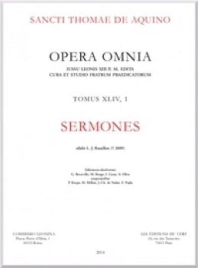 Opera omnia - tome 44,1 sermones