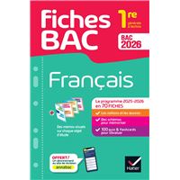 Fiches bac - Français 1re générale & techno Bac 2026