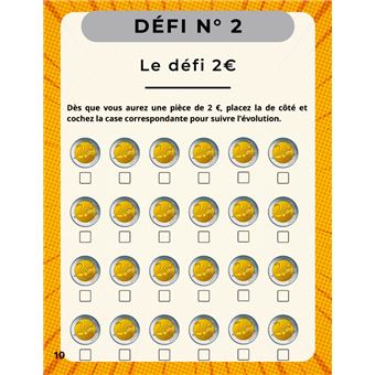 Défi 5 euros / Défi épargne / Épargne avec défis / Dépôts