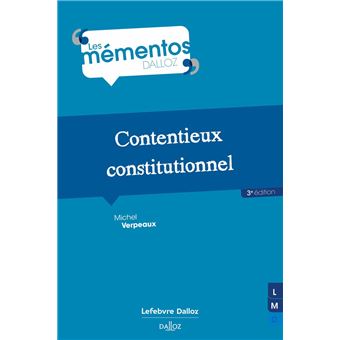 Contentieux constitutionnel 3ed - 1