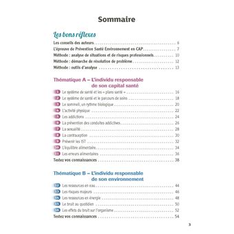 Prévention santé environnement CAP Accompagnant éducatif petite enfance PSE 2024