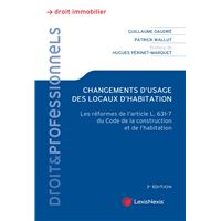 Changements d'usage des locaux d'habitation