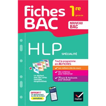 Fiches bac HLP 1re générale (spécialité)