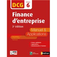 Finance d'entreprise - DCG - Epreuve 6 - Manuel et applications 2017