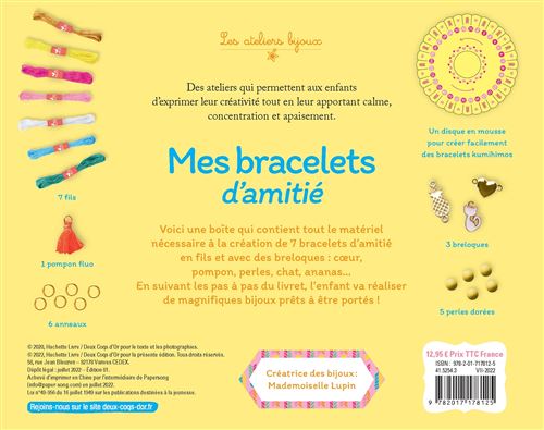 Livre pour la fabrication de bracelets de l'amitié et d