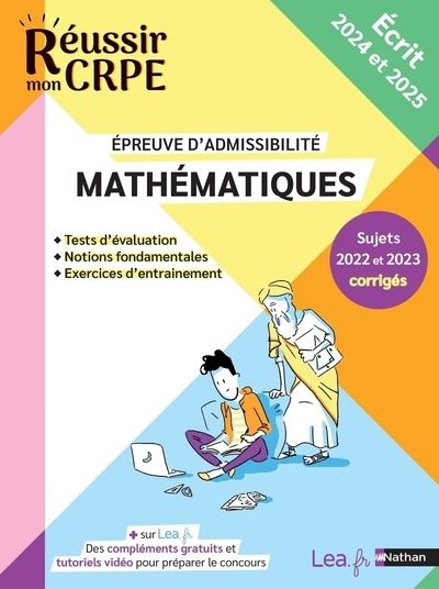 Mathématiques Epreuve écrite -admissibilité - 2024-2025