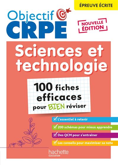 Objectif CRPE 2026 - Sciences et Technologie - 100 fiches po
