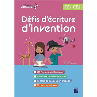 15 Défis d'écriture CE1-CE2 - + ressources numériques