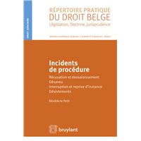 Incidents de procédure