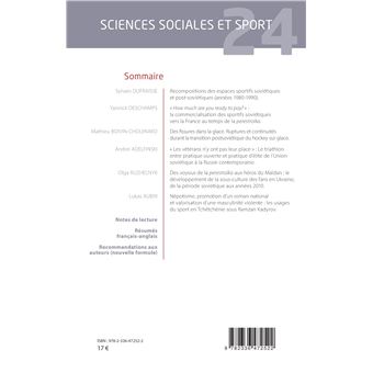 Recompositions des espaces sportifs soviétiques et post-soviétiques (années 1980 - années 1990)