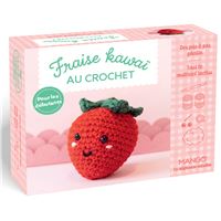 Fraise kawaï au crochet