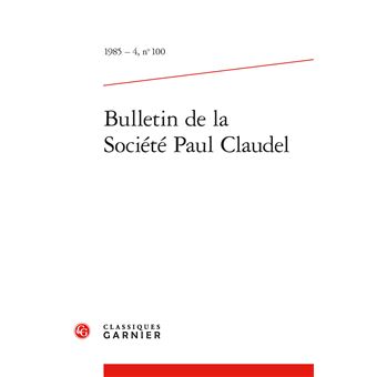 Bulletin de la Société Paul Claudel - 1