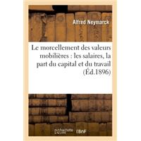 Le morcellement des valeurs mobilières : les salaires, la part du capital et du travail