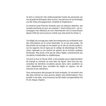 La prof a un autre métier