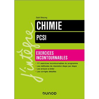 CHIMIE EXERCICES INCONTOURNABLES PCSI - 1