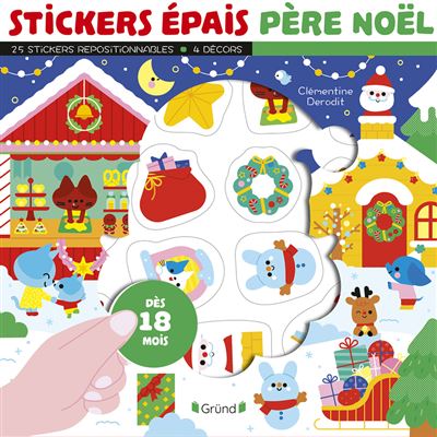 Stickers épais - Père Noël - Clémentine Dérodit - broché