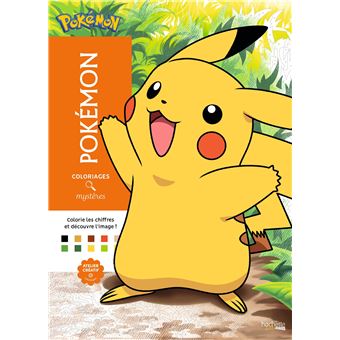 Les Pokémon - Colorie les chiffres et découvre l'image : Coloriages mystères - Pokémon
